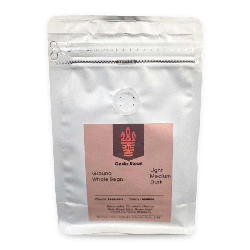 Express Coffee and Roastery Costa Rican Arabica coffee bag, anaerobic process, Tarrazú San Diego Anaerobic SHB