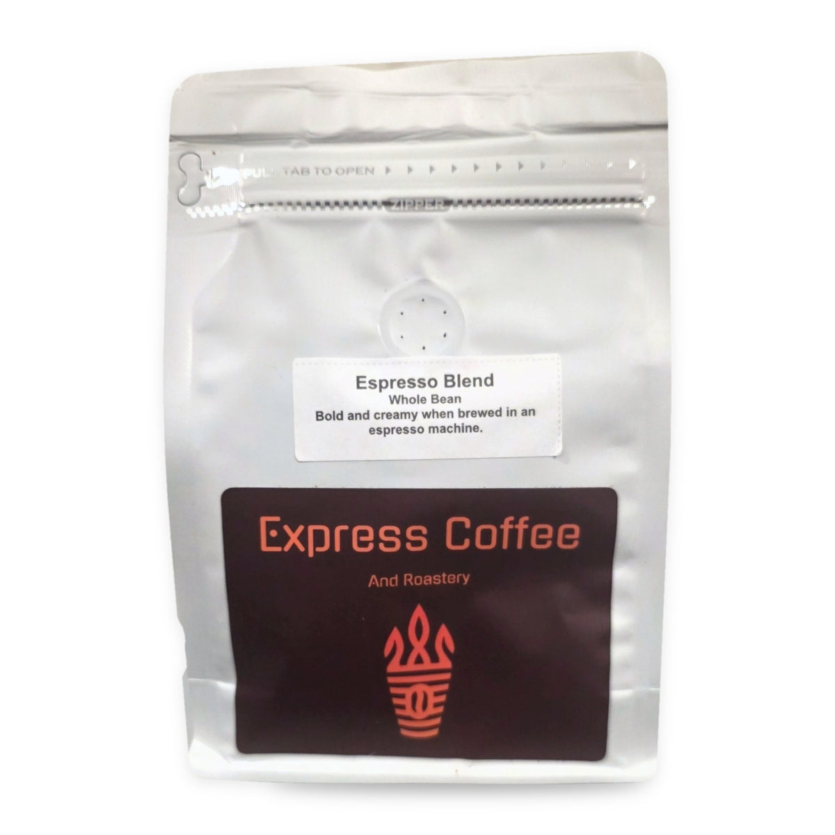 Express Coffee and Roastery Espresso Blend coffee bag